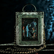 Load image into Gallery viewer, Beige and gold brocade Athena hand bag