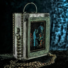 Load image into Gallery viewer, Beige and gold brocade Athena hand bag
