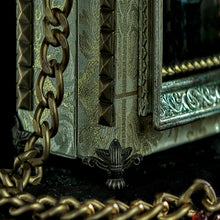 Load image into Gallery viewer, Beige and gold brocade Athena hand bag