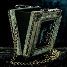 Load image into Gallery viewer, Beige and gold brocade Athena hand bag
